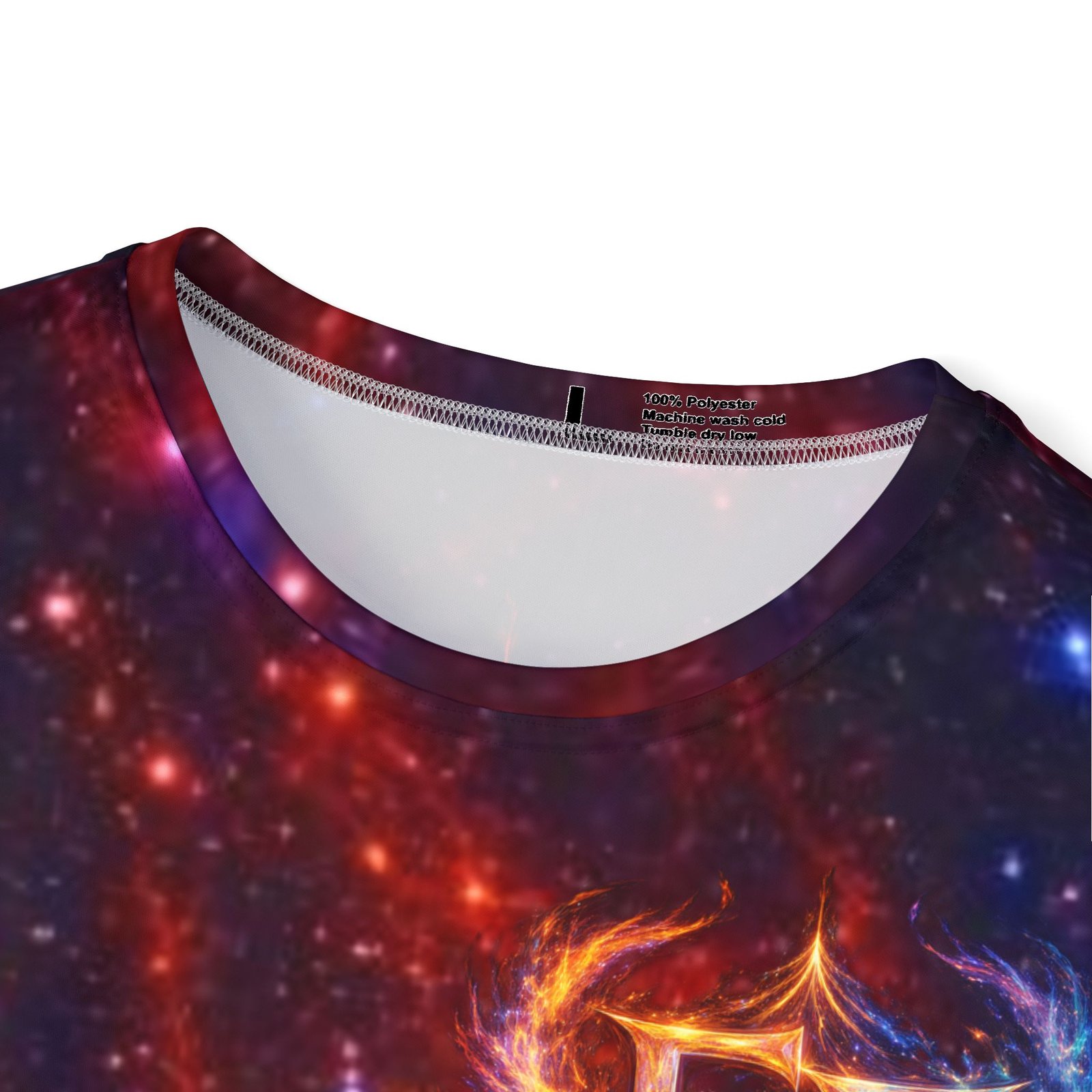 echoflame galaxy flame sports jersey — fiery cosmic all over print athletic tee echoflame galaxy flame sports jersey — fiery cosmic all over print athletic tee