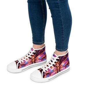 echoflame dragonfly women's high top sneakers
