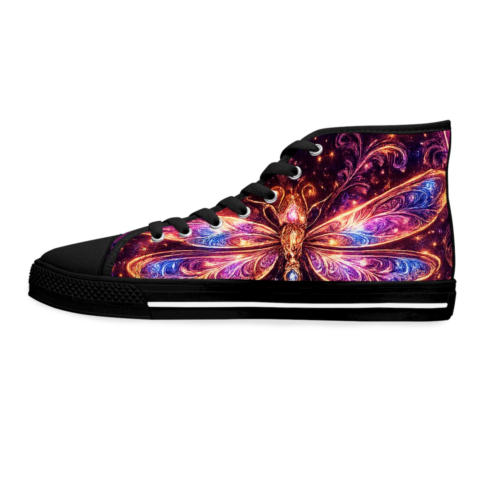 echoflame dragonfly women's high top sneakers echoflame dragonfly women's high top sneakers