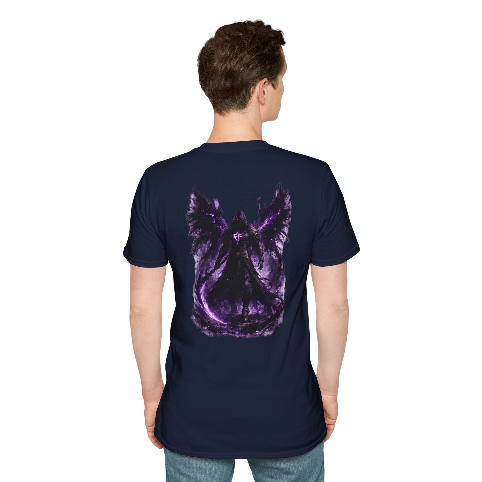 echoflame null seraph t shirt — purple fallen angel wings design echoflame null seraph t shirt — purple fallen angel wings design