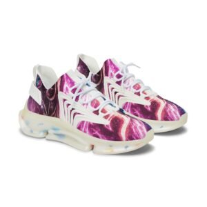 echoflame neon tie dye waves women's mesh sneakers | colorful athletic shoes