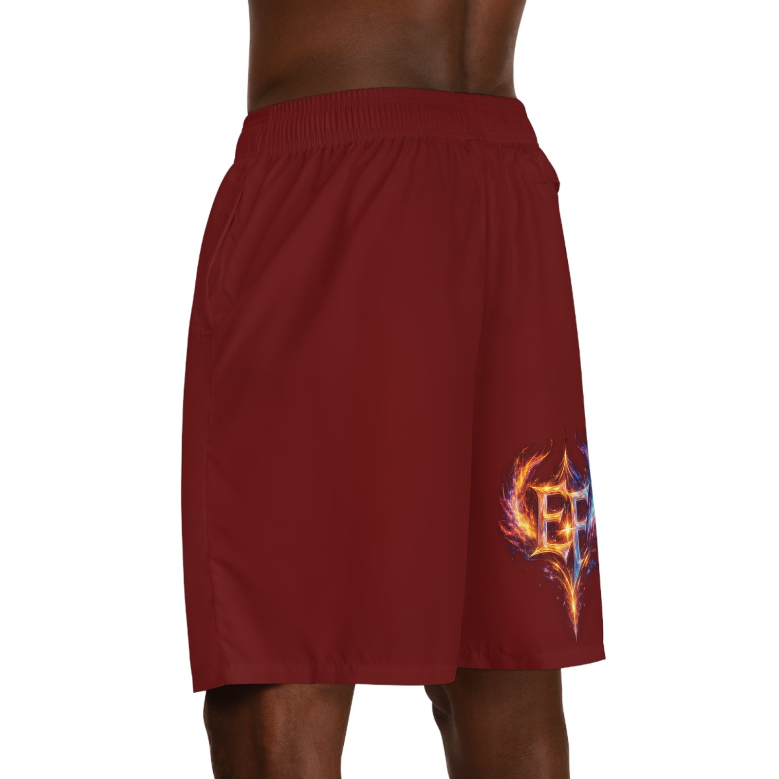 echoflame fiery emblem men's jogger shorts echoflame fiery emblem men's jogger shorts