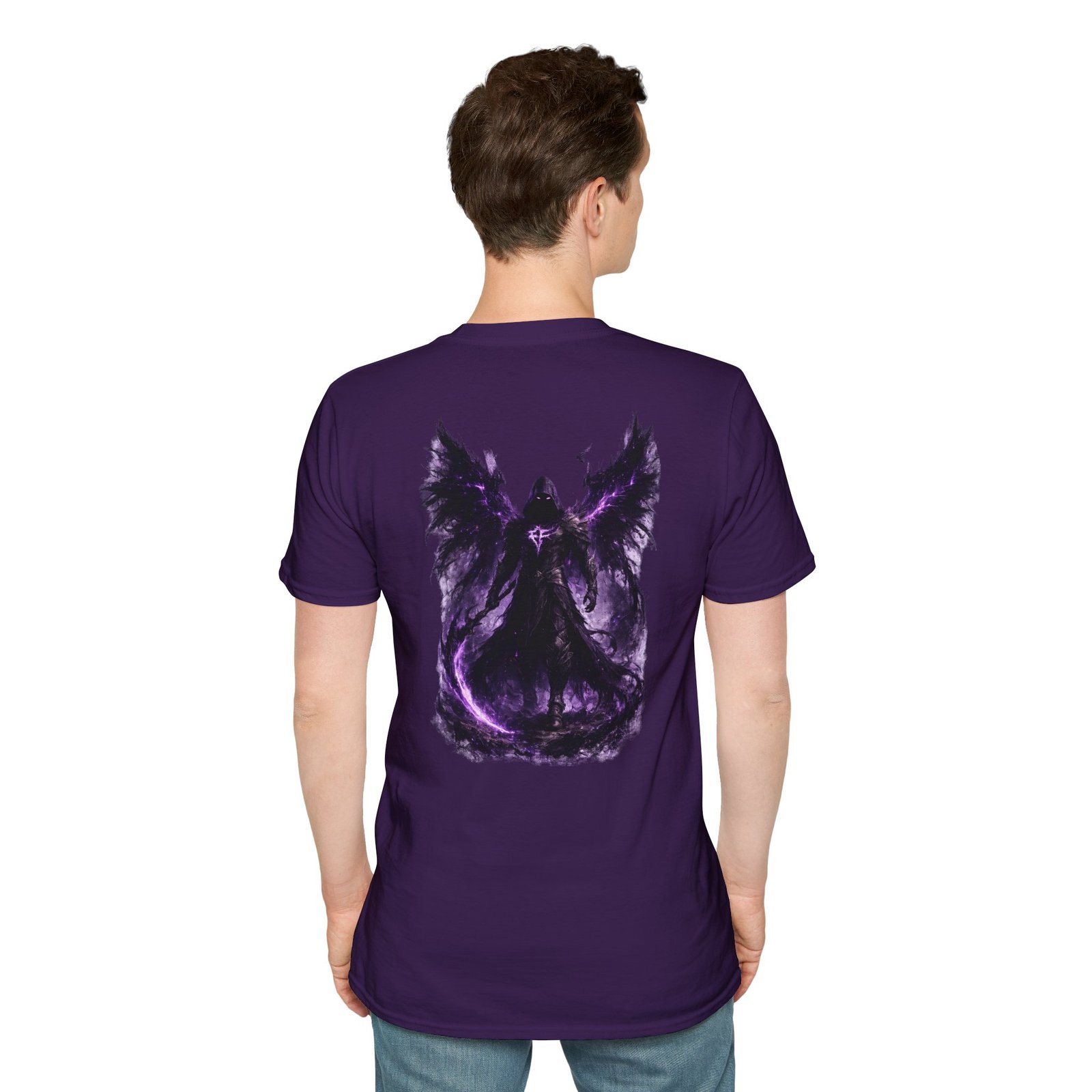 echoflame null seraph t shirt — purple fallen angel wings design echoflame null seraph t shirt — purple fallen angel wings design