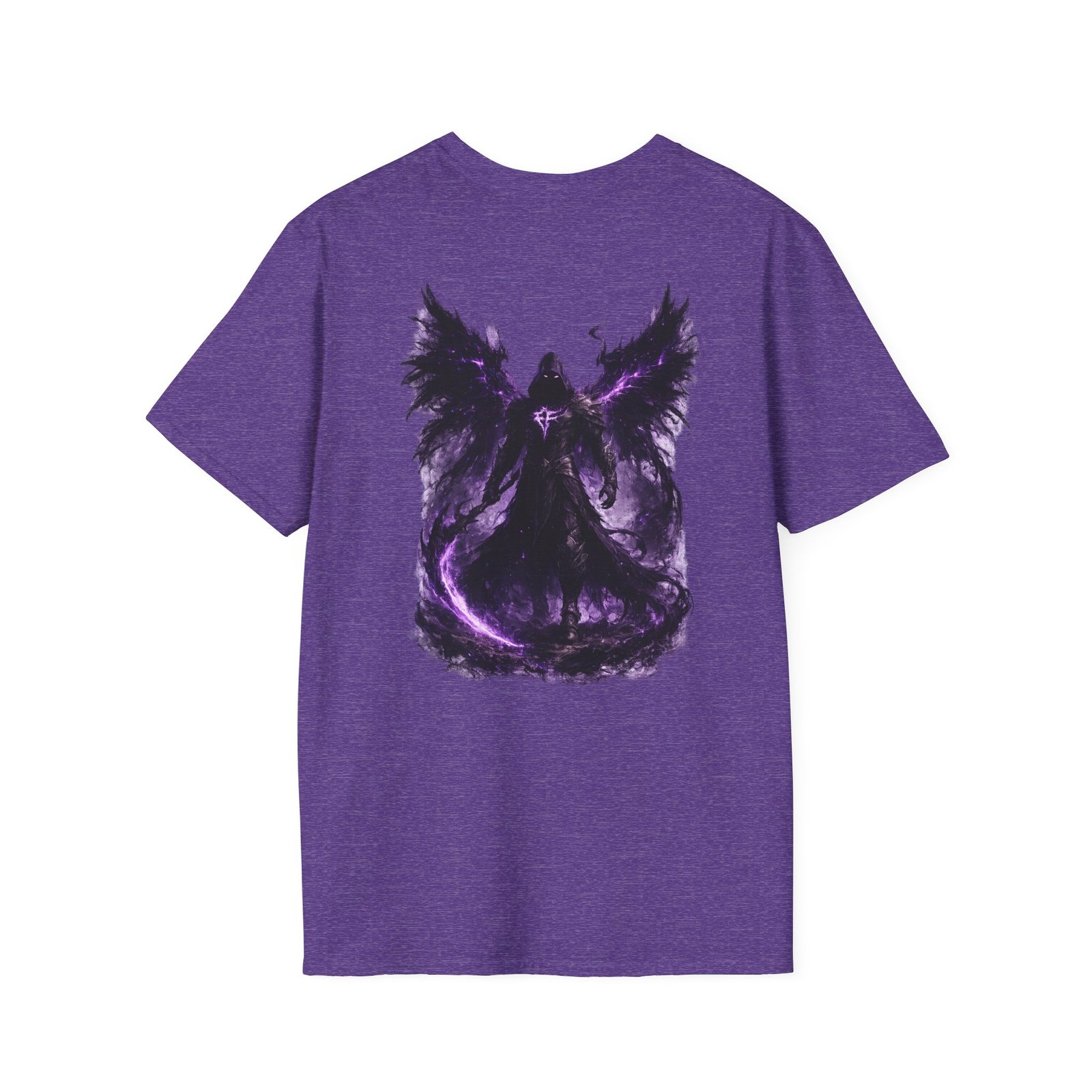 echoflame null seraph t shirt — purple fallen angel wings design echoflame null seraph t shirt — purple fallen angel wings design