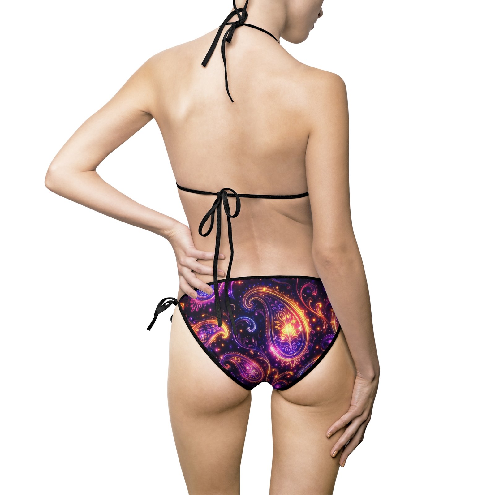 echoflame galaxy swirl bikini — purple cosmic print triangle swimsuit echoflame galaxy swirl bikini — purple cosmic print triangle swimsuit