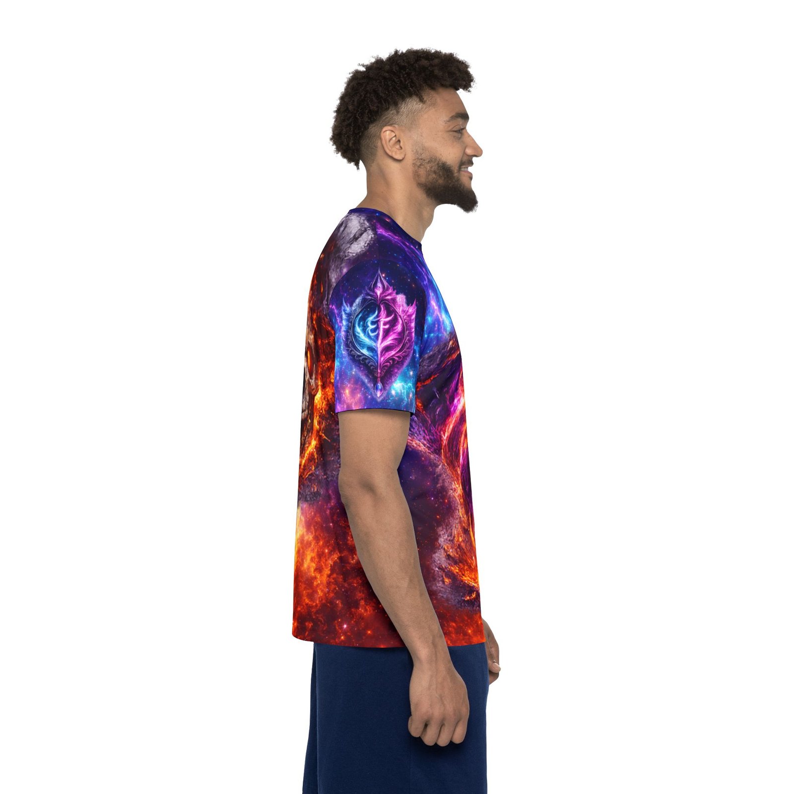 echoflame flaming skull galaxy men sports jersey echoflame flaming skull galaxy men sports jersey