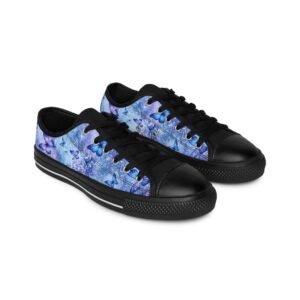 echoflame blue butterfly watercolor sneakers | women's sneakers