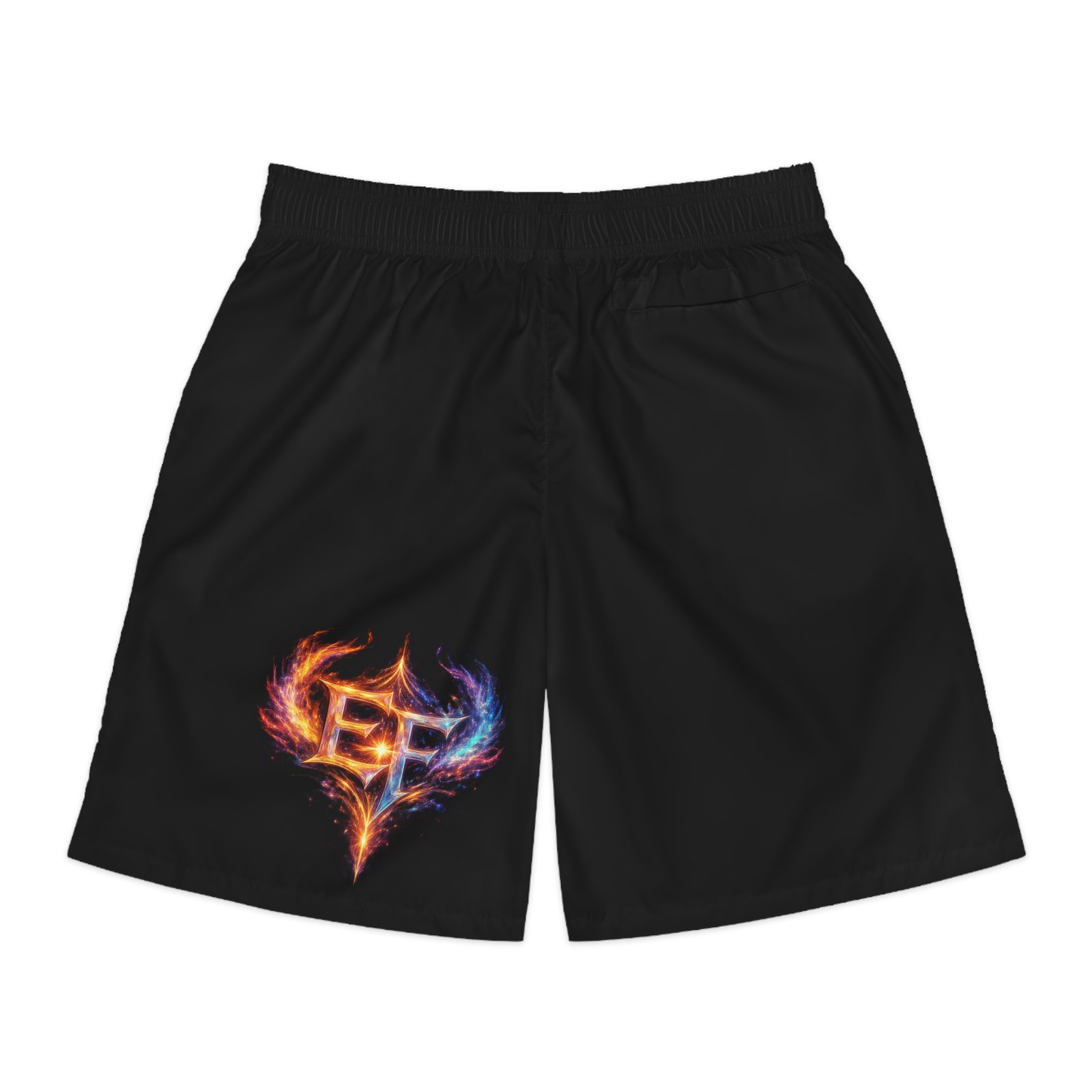 echoflame men's jogger shorts — fiery emblem athletic shorts echoflame men's jogger shorts — fiery emblem athletic shorts