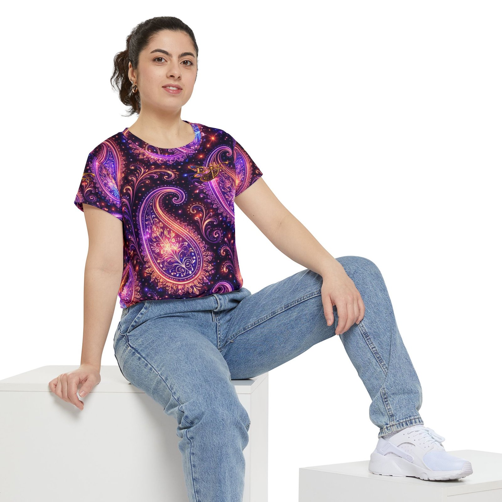 echoflame paisley dragonfly women's tee echoflame paisley dragonfly women's tee