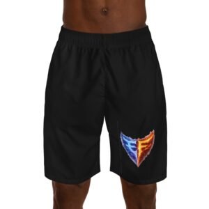 echoflame jogger shorts — flame & ice crest athletic briefs
