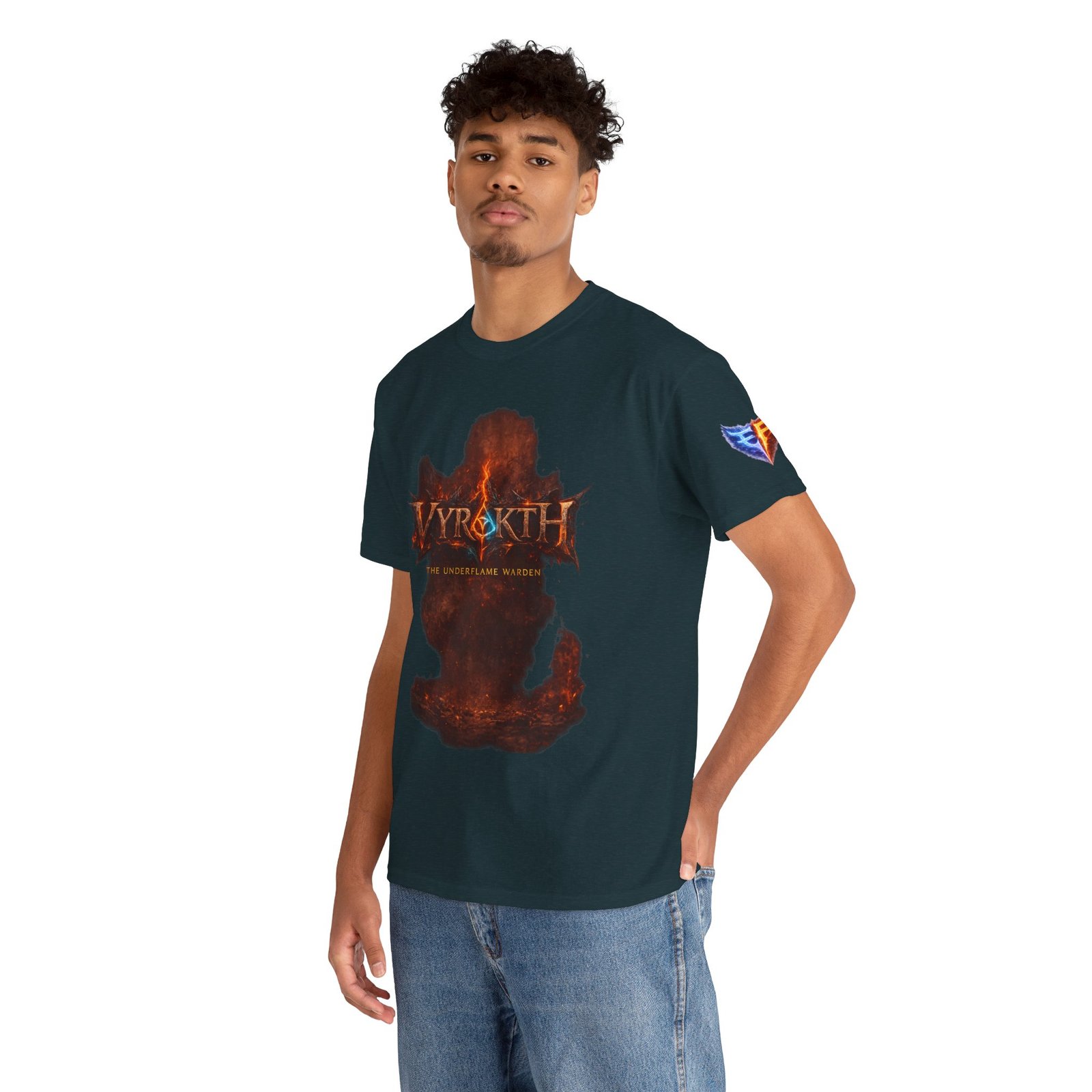 echoflame vyrakth dragon silhouette tee — vyrakth fantasy dragon graphic t shirt echoflame vyrakth dragon silhouette tee — vyrakth fantasy dragon graphic t shirt