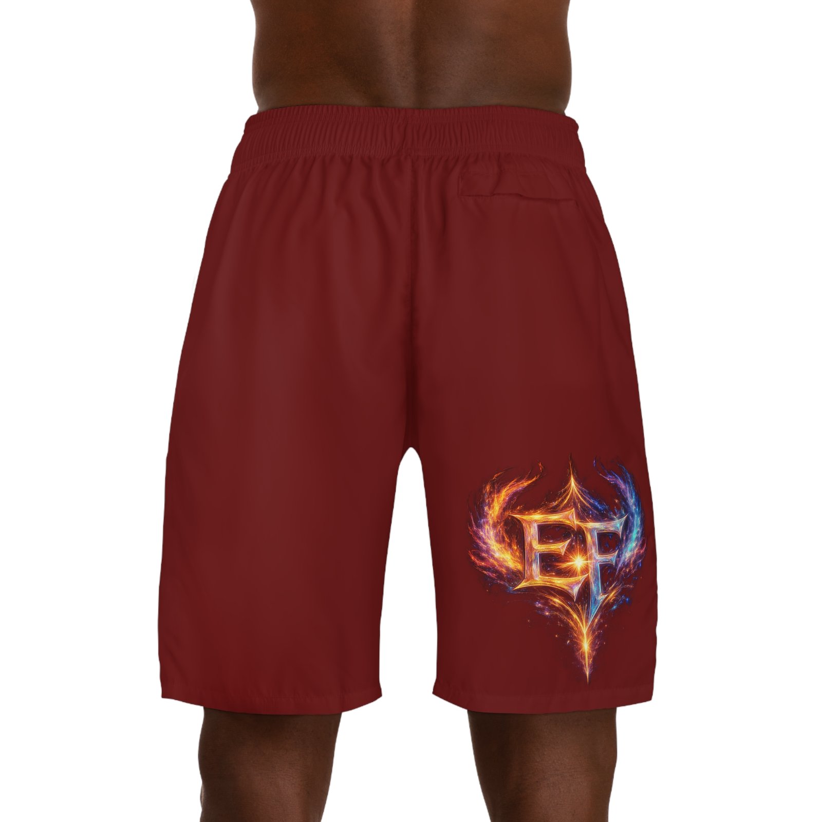 echoflame fiery emblem men's jogger shorts echoflame fiery emblem men's jogger shorts