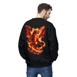 echoflame inferno dragon crewneck sweatshirt