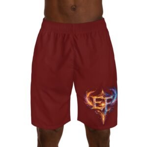 echoflame fiery emblem men's jogger shorts