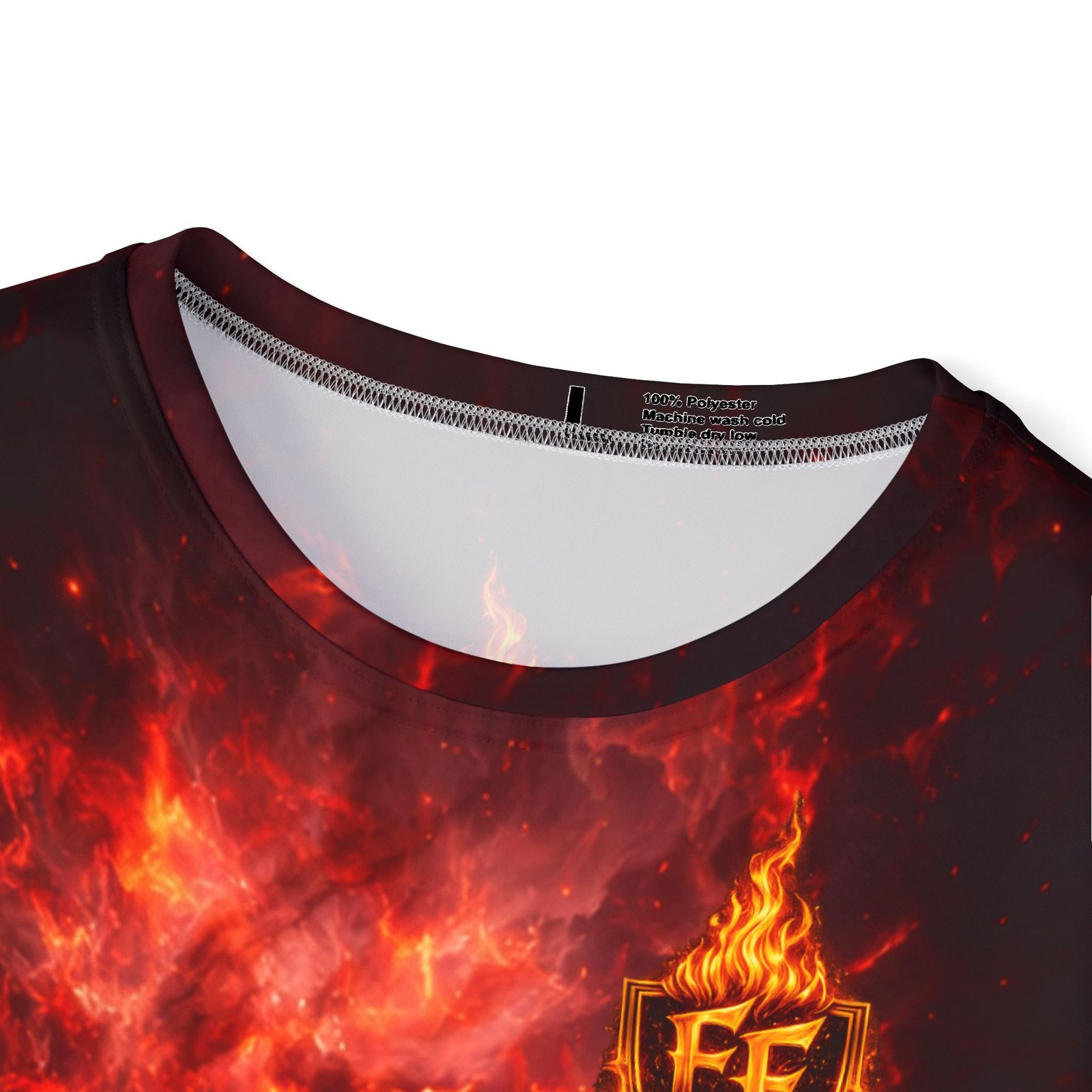 echoflame men's flame nebula sports jersey — fiery ef logo athletic tee echoflame men's flame nebula sports jersey — fiery ef logo athletic tee