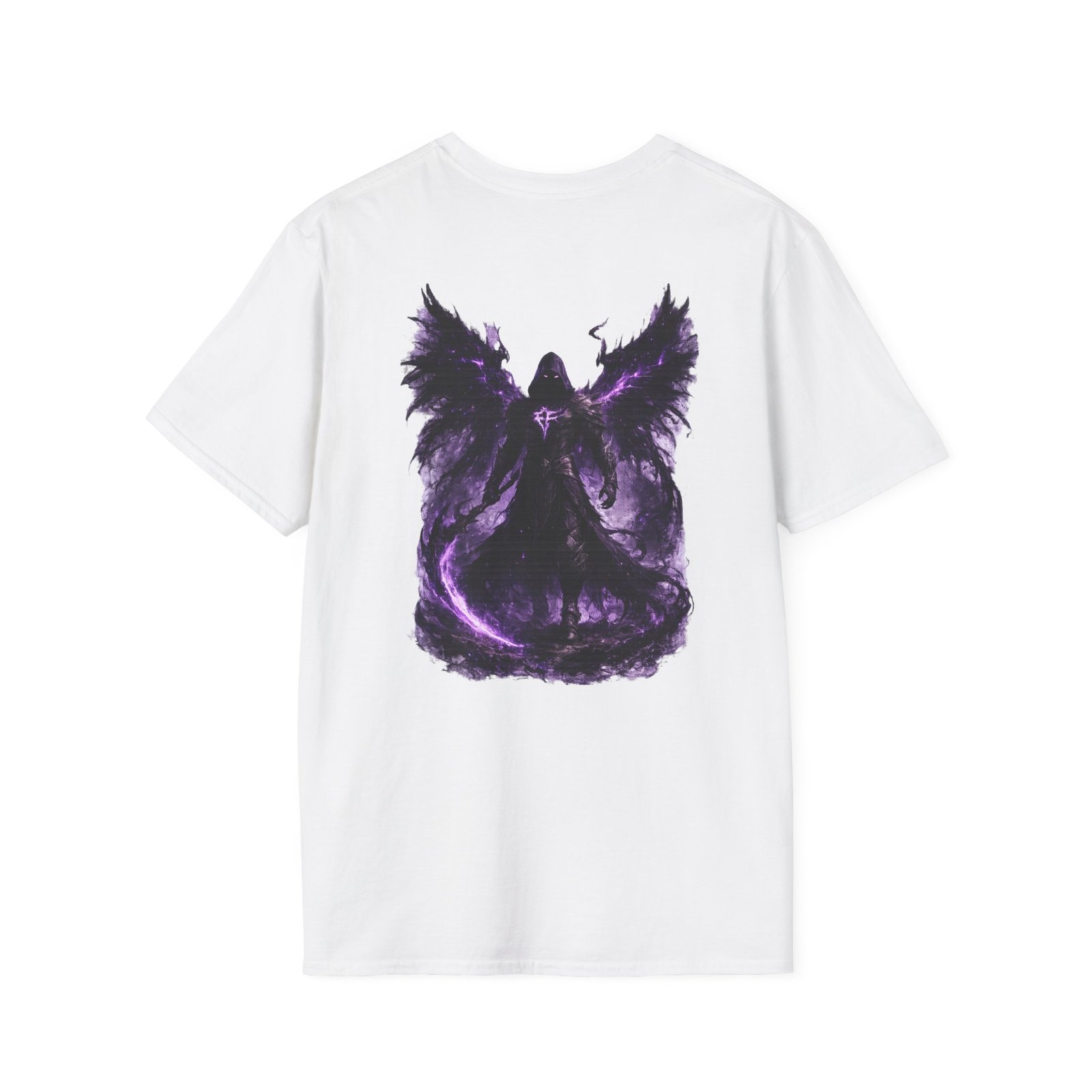 echoflame null seraph t shirt — purple fallen angel wings design echoflame null seraph t shirt — purple fallen angel wings design