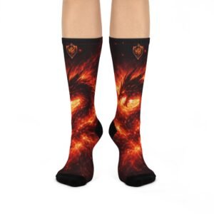 echoflame dragon inferno crew socks