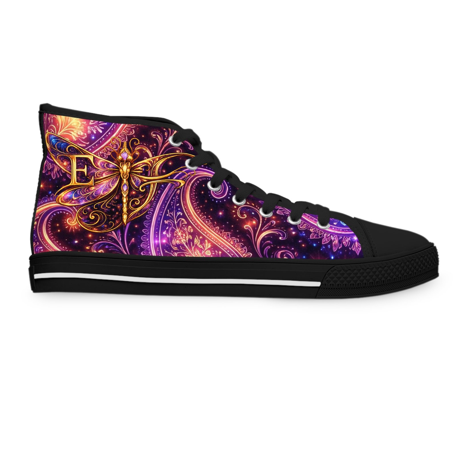 echoflame dragonfly women's high top sneakers echoflame dragonfly women's high top sneakers