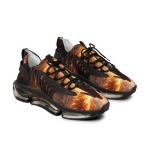 echoflame angel silhouette flames mesh sneakers | men's mesh sneakers