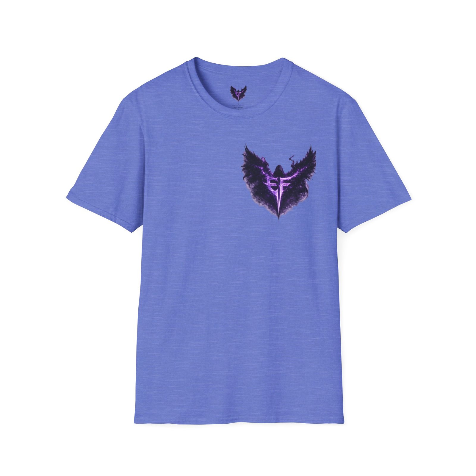 echoflame null seraph t shirt — purple fallen angel wings design echoflame null seraph t shirt — purple fallen angel wings design
