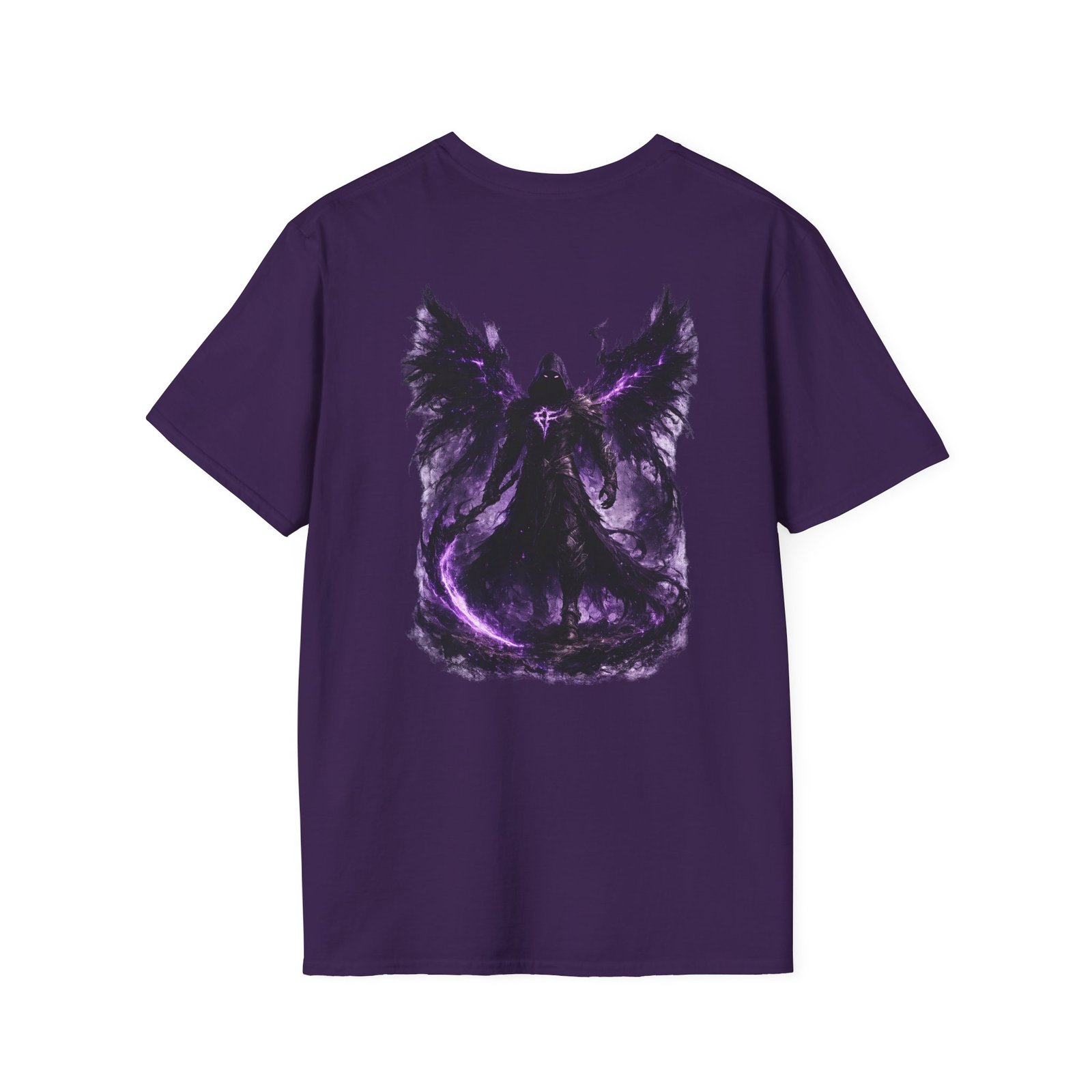 echoflame null seraph t shirt — purple fallen angel wings design echoflame null seraph t shirt — purple fallen angel wings design