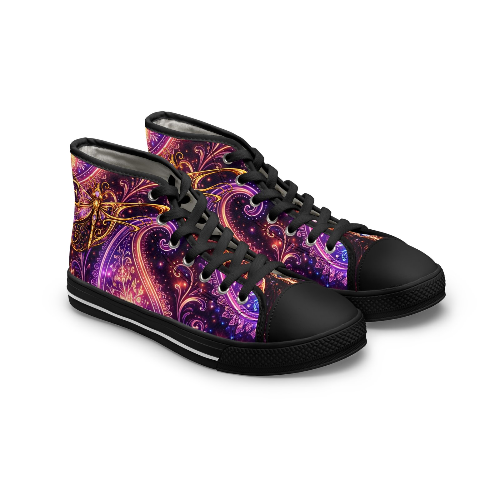 echoflame dragonfly women's high top sneakers echoflame dragonfly women's high top sneakers