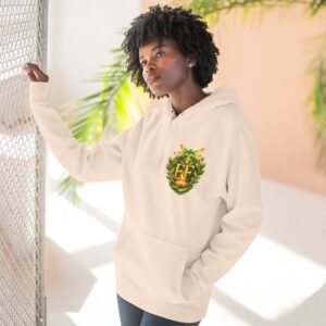 echoflame frog & floral crest hoodie — vintage frog tongue art pullover