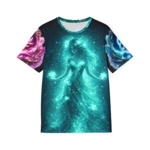 echoflame mystic pegasus sports jersey glowing celestial unicorn tee