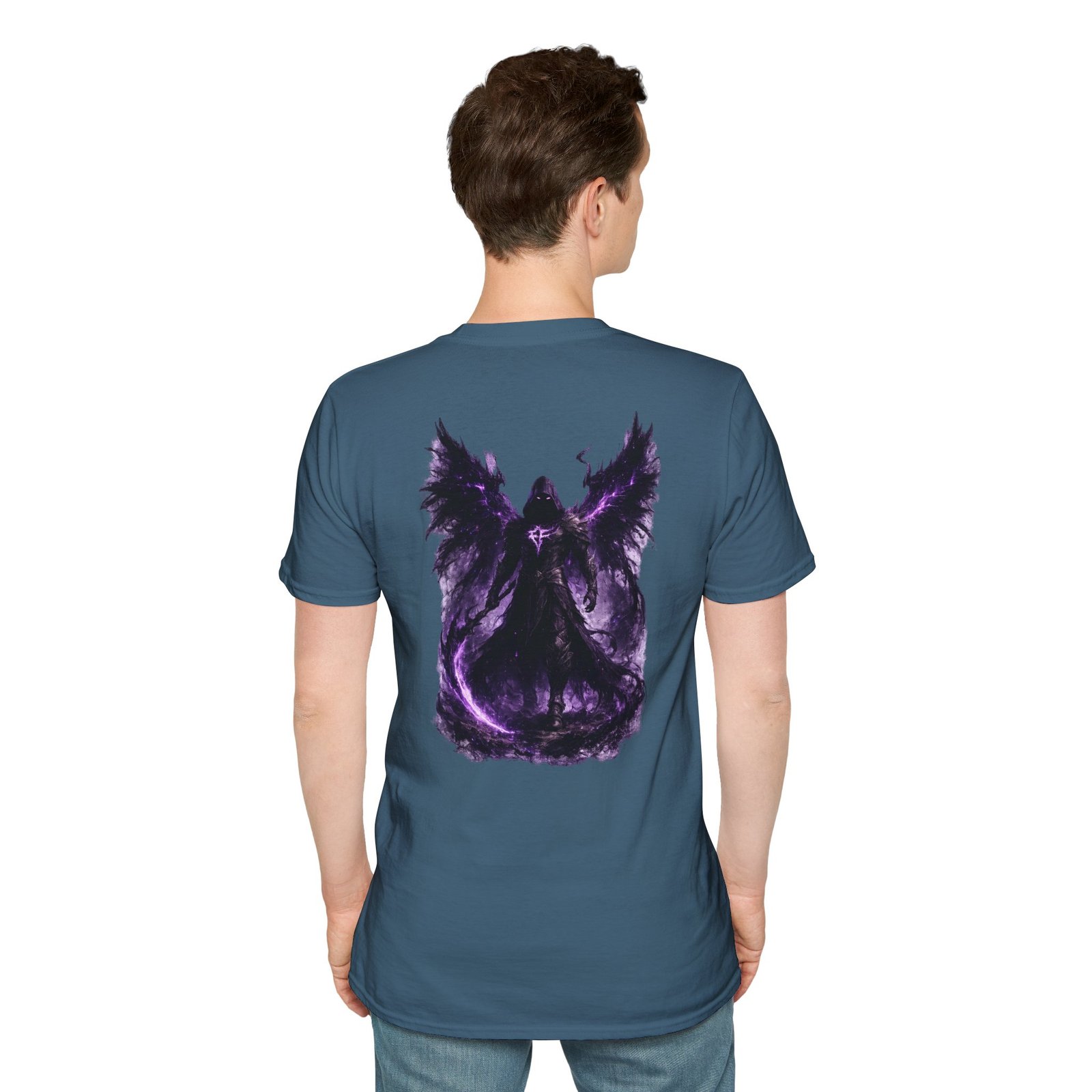 echoflame null seraph t shirt — purple fallen angel wings design echoflame null seraph t shirt — purple fallen angel wings design