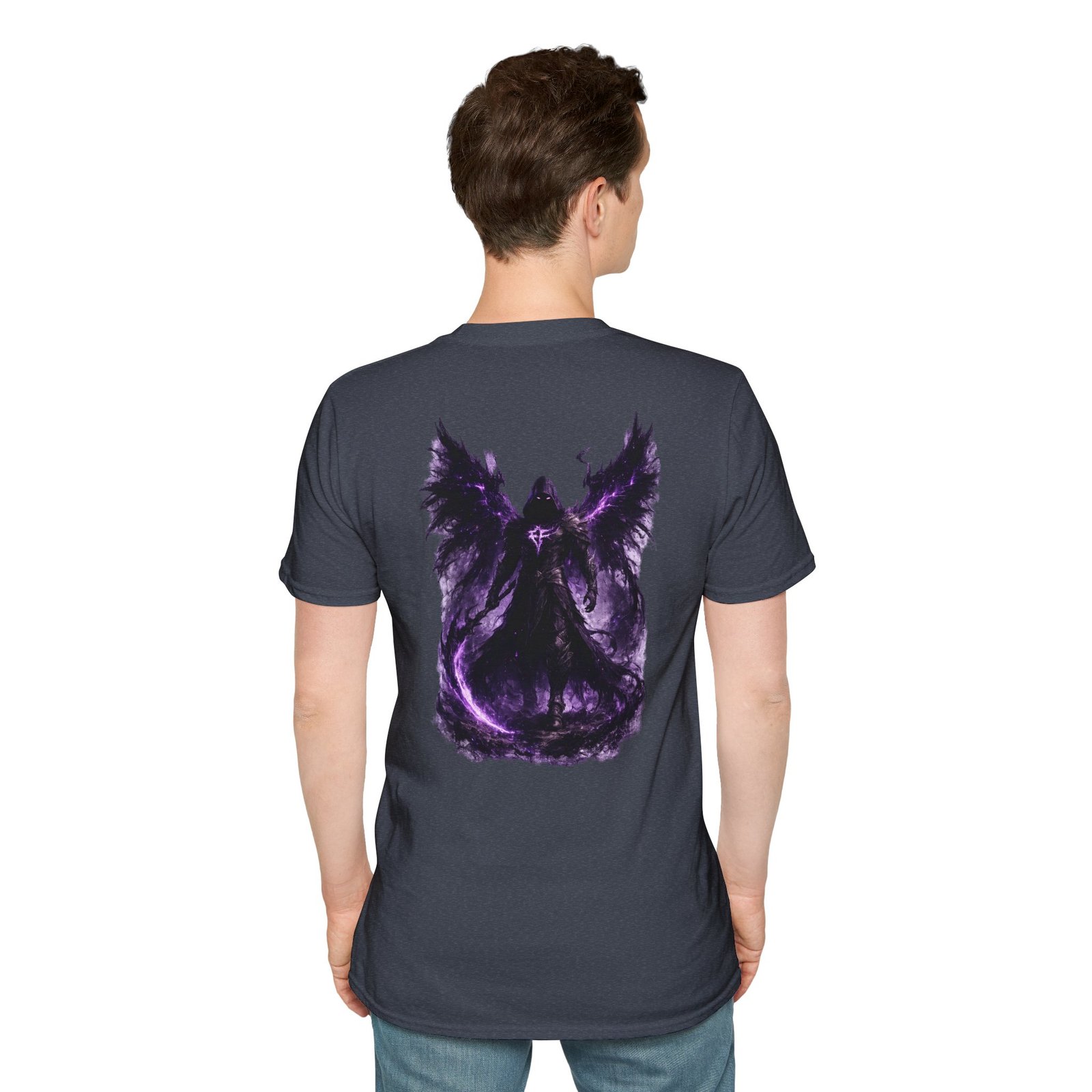 echoflame null seraph t shirt — purple fallen angel wings design echoflame null seraph t shirt — purple fallen angel wings design