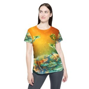 echoflame dragonfly dream women's sports jersey – vibrant nature aop