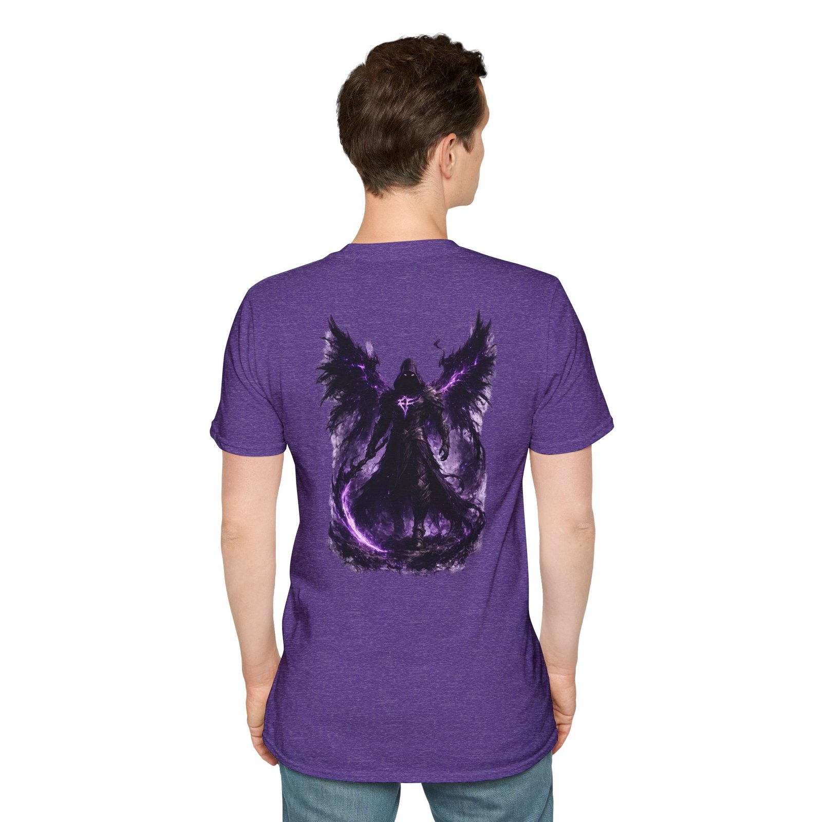 echoflame null seraph t shirt — purple fallen angel wings design echoflame null seraph t shirt — purple fallen angel wings design