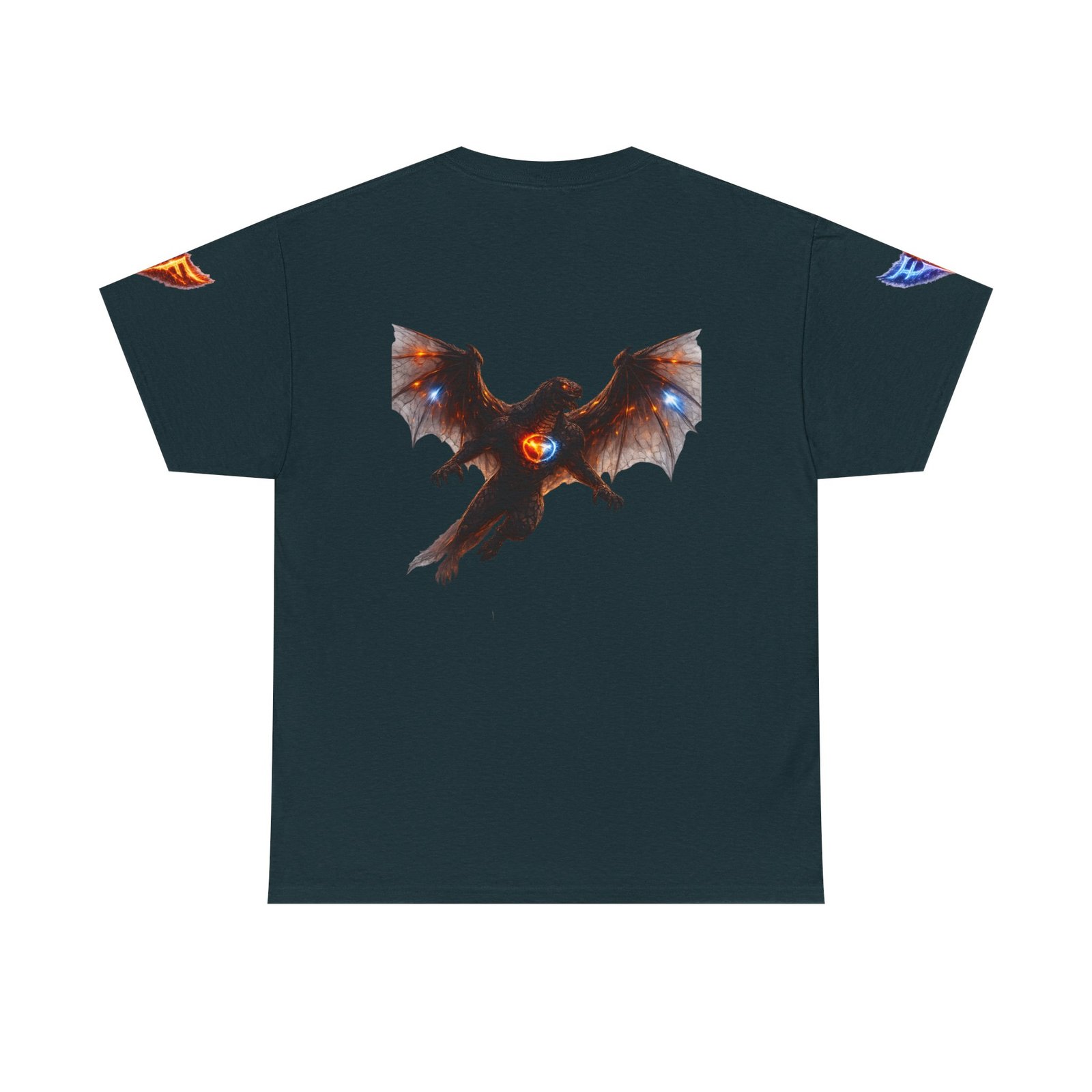 echoflame vyrakth dragon silhouette tee — vyrakth fantasy dragon graphic t shirt echoflame vyrakth dragon silhouette tee — vyrakth fantasy dragon graphic t shirt