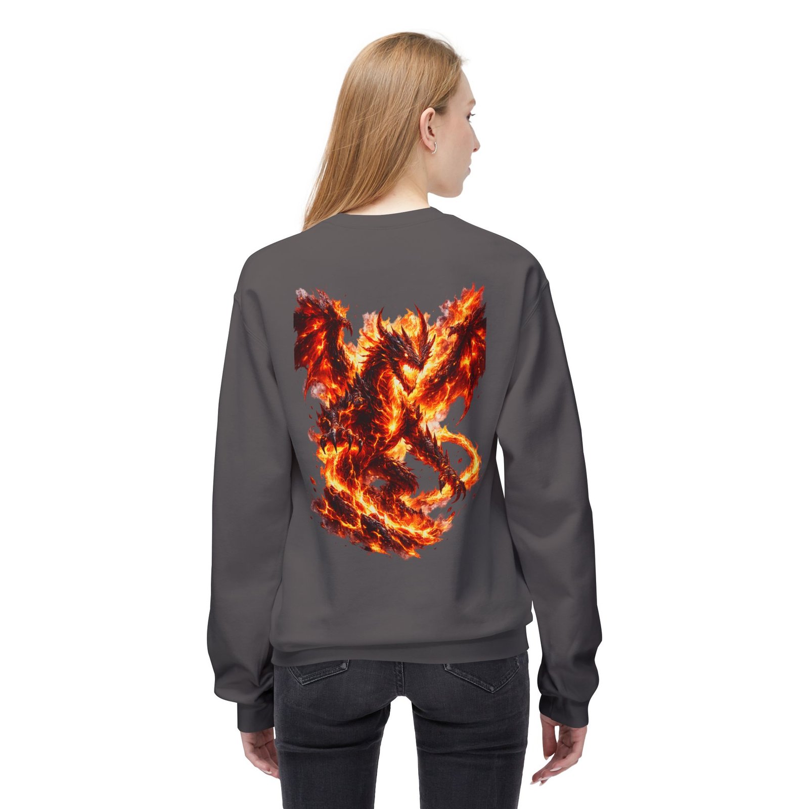 echoflame inferno dragon crewneck sweatshirt echoflame inferno dragon crewneck sweatshirt