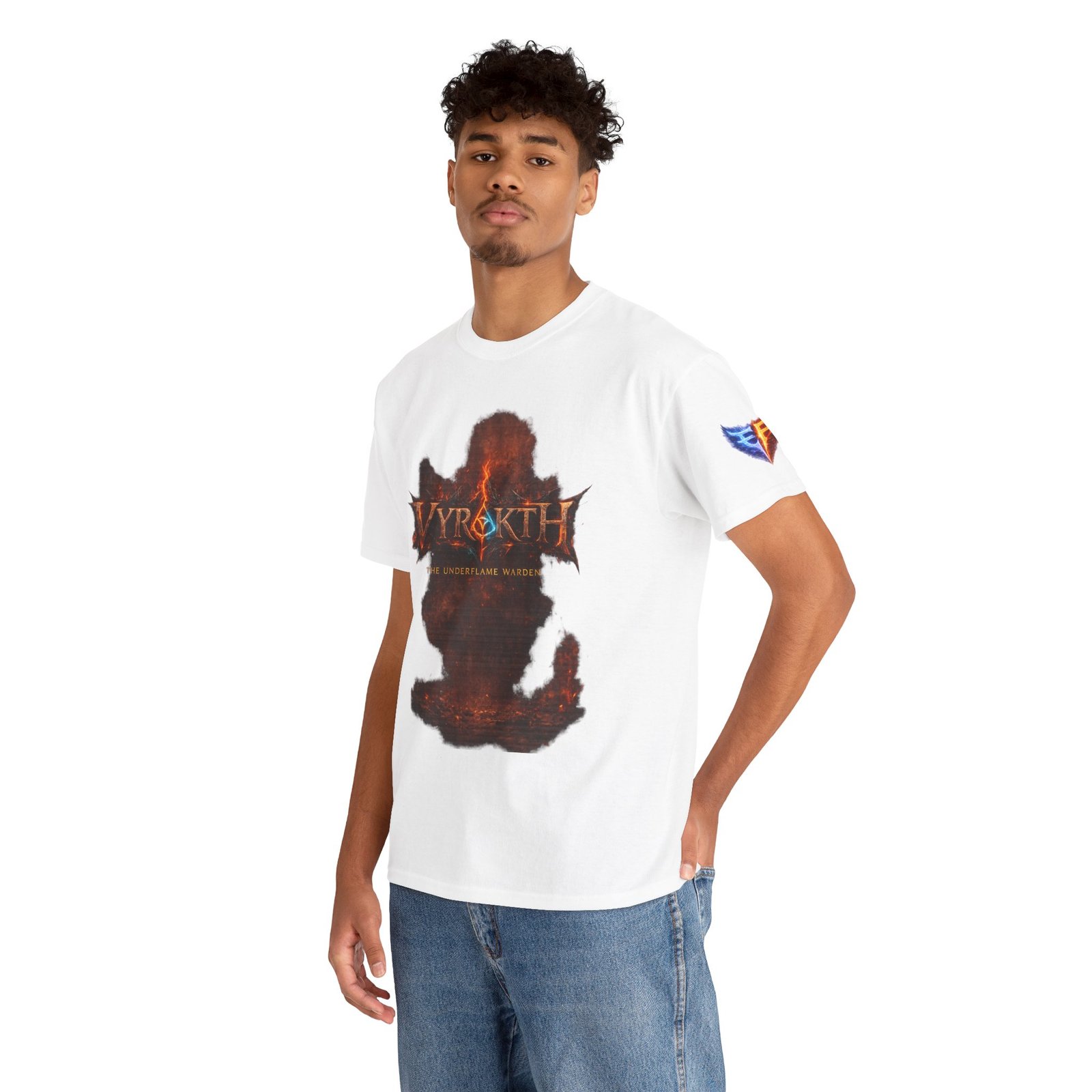 echoflame vyrakth dragon silhouette tee — vyrakth fantasy dragon graphic t shirt echoflame vyrakth dragon silhouette tee — vyrakth fantasy dragon graphic t shirt