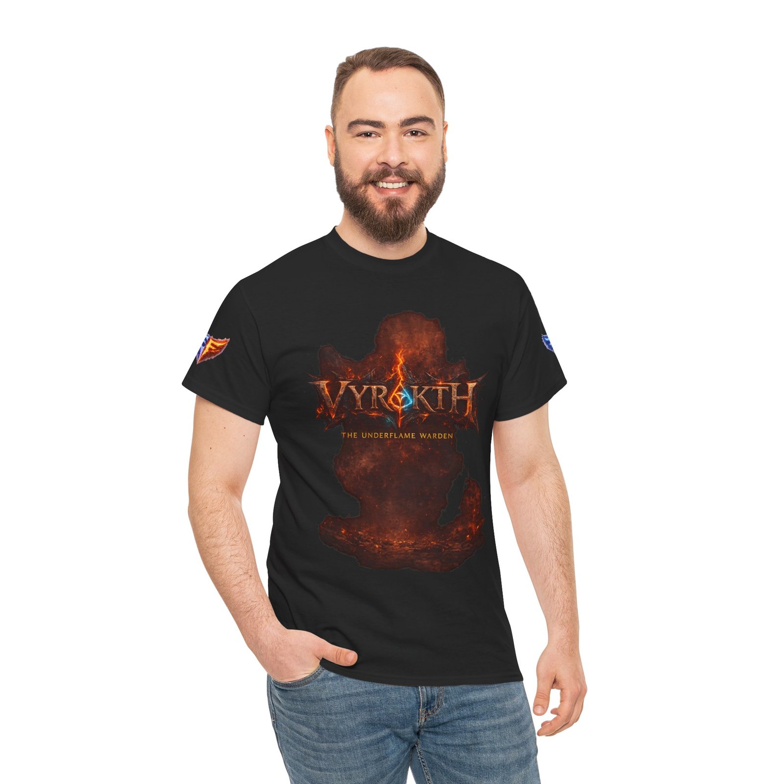 echoflame vyrakth dragon silhouette tee — vyrakth fantasy dragon graphic t shirt echoflame vyrakth dragon silhouette tee — vyrakth fantasy dragon graphic t shirt