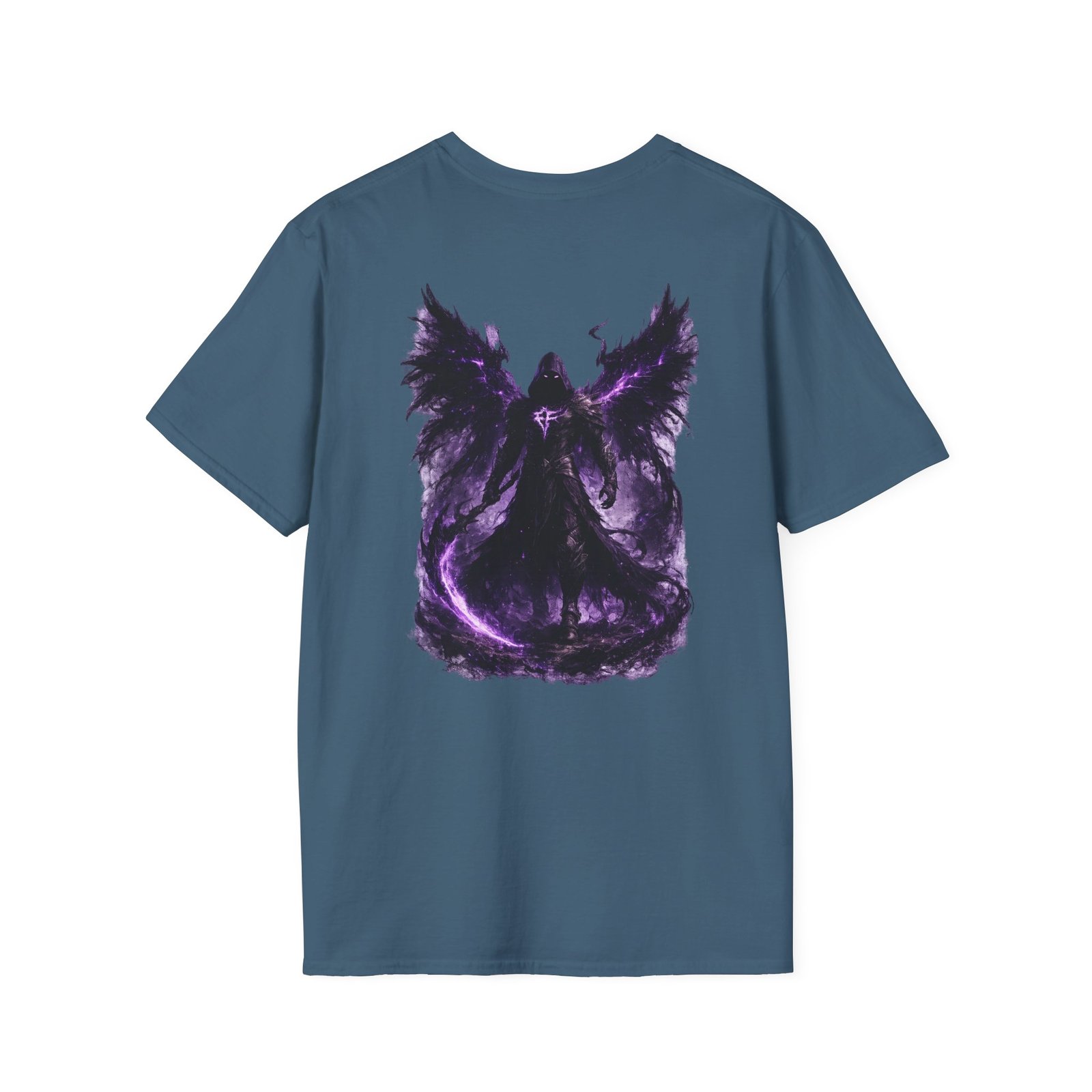 echoflame null seraph t shirt — purple fallen angel wings design echoflame null seraph t shirt — purple fallen angel wings design