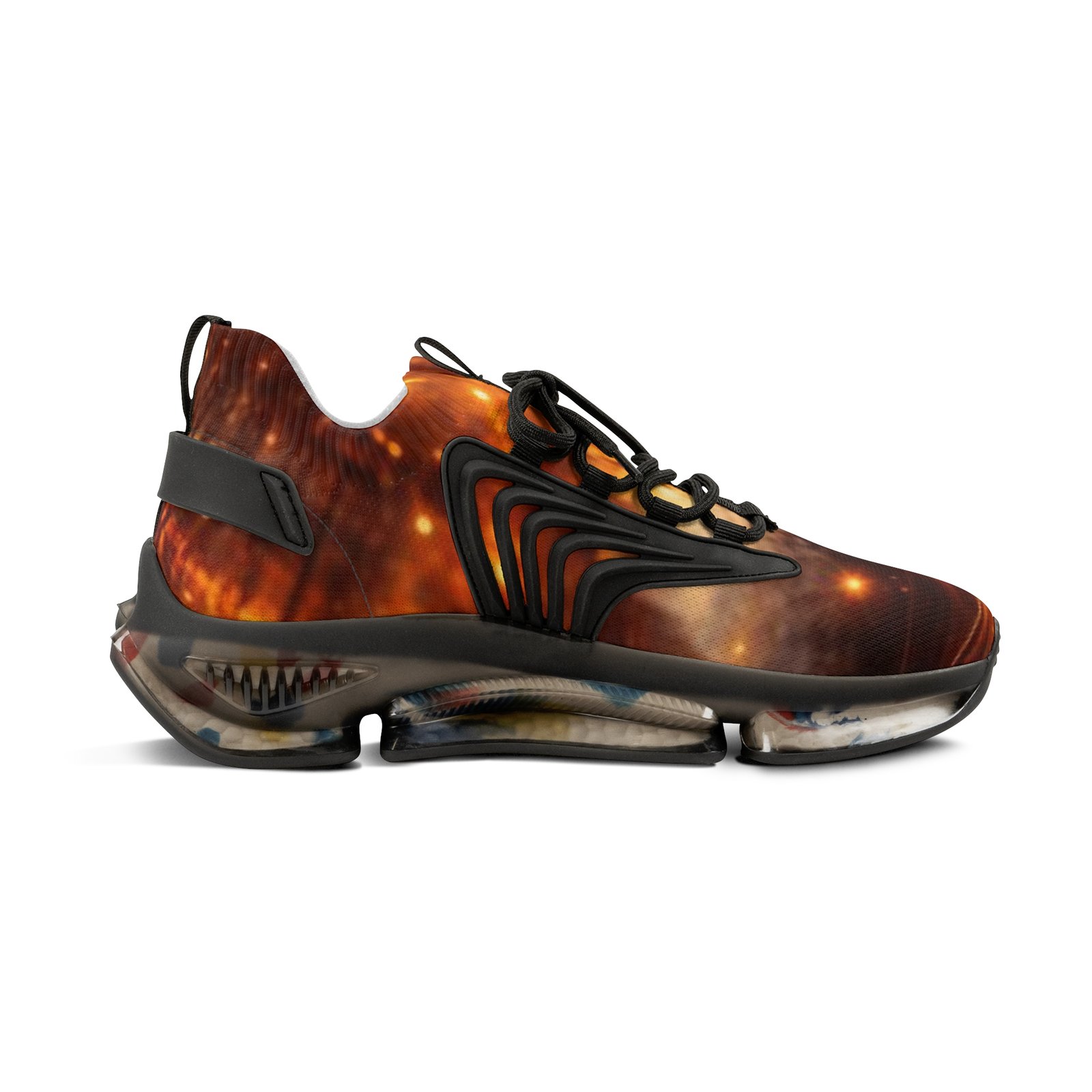 echoflame fiery galaxy print sneakers | mesh athletic shoes echoflame fiery galaxy print sneakers | mesh athletic shoes