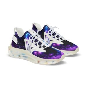 echoflame galaxy nebula men's sneakers | space cosmic athletic shoes
