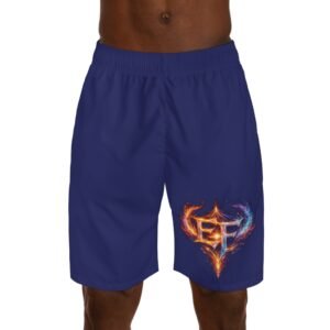 echoflame fire & ice emblem jogger shorts — men’s athletic lounge shorts