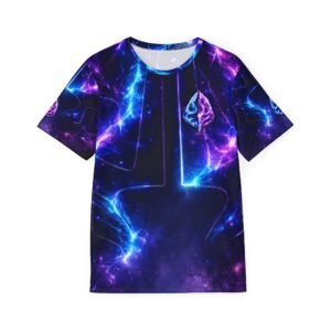 echoflame galactic nebula lightning men's jersey | all over print