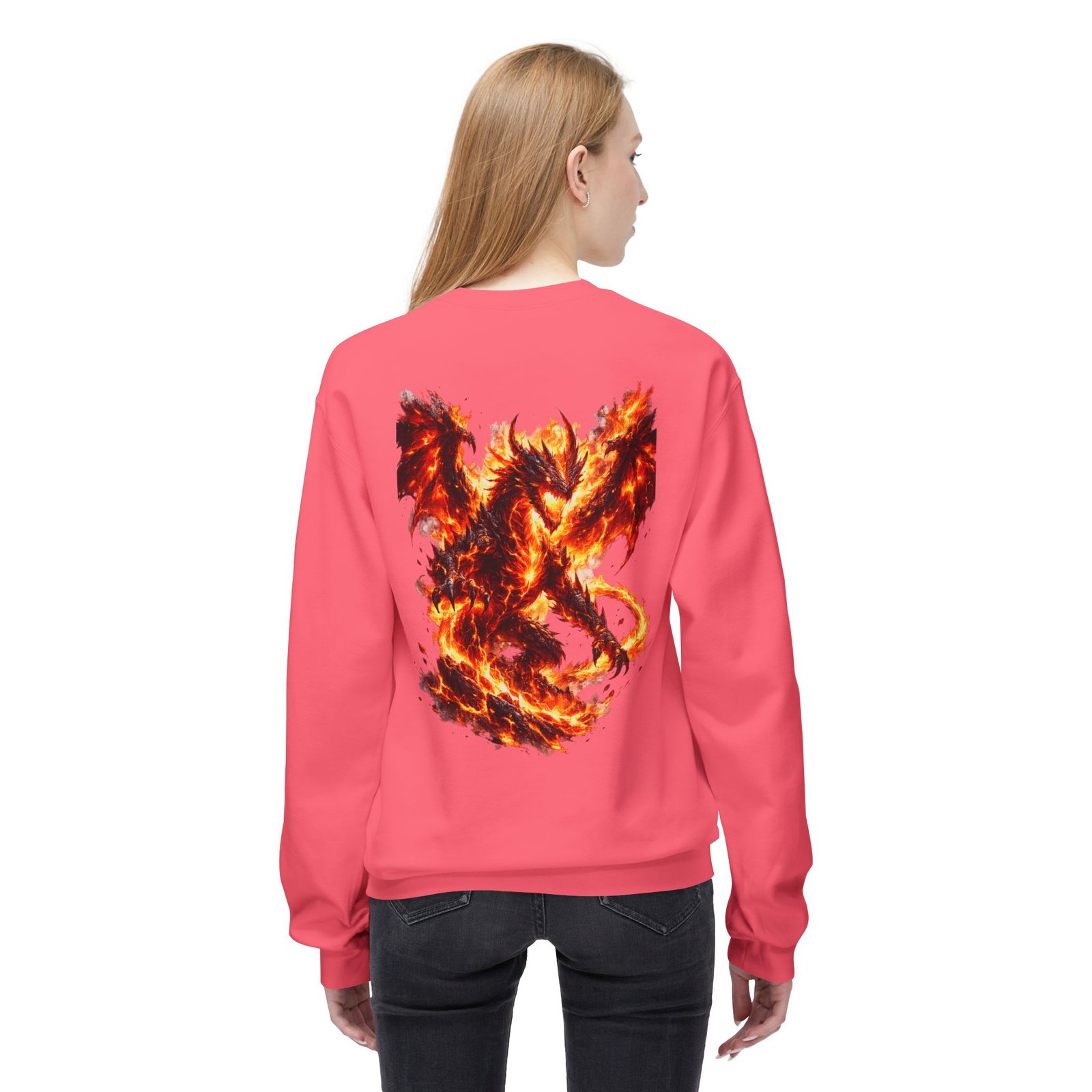 echoflame inferno dragon crewneck sweatshirt echoflame inferno dragon crewneck sweatshirt