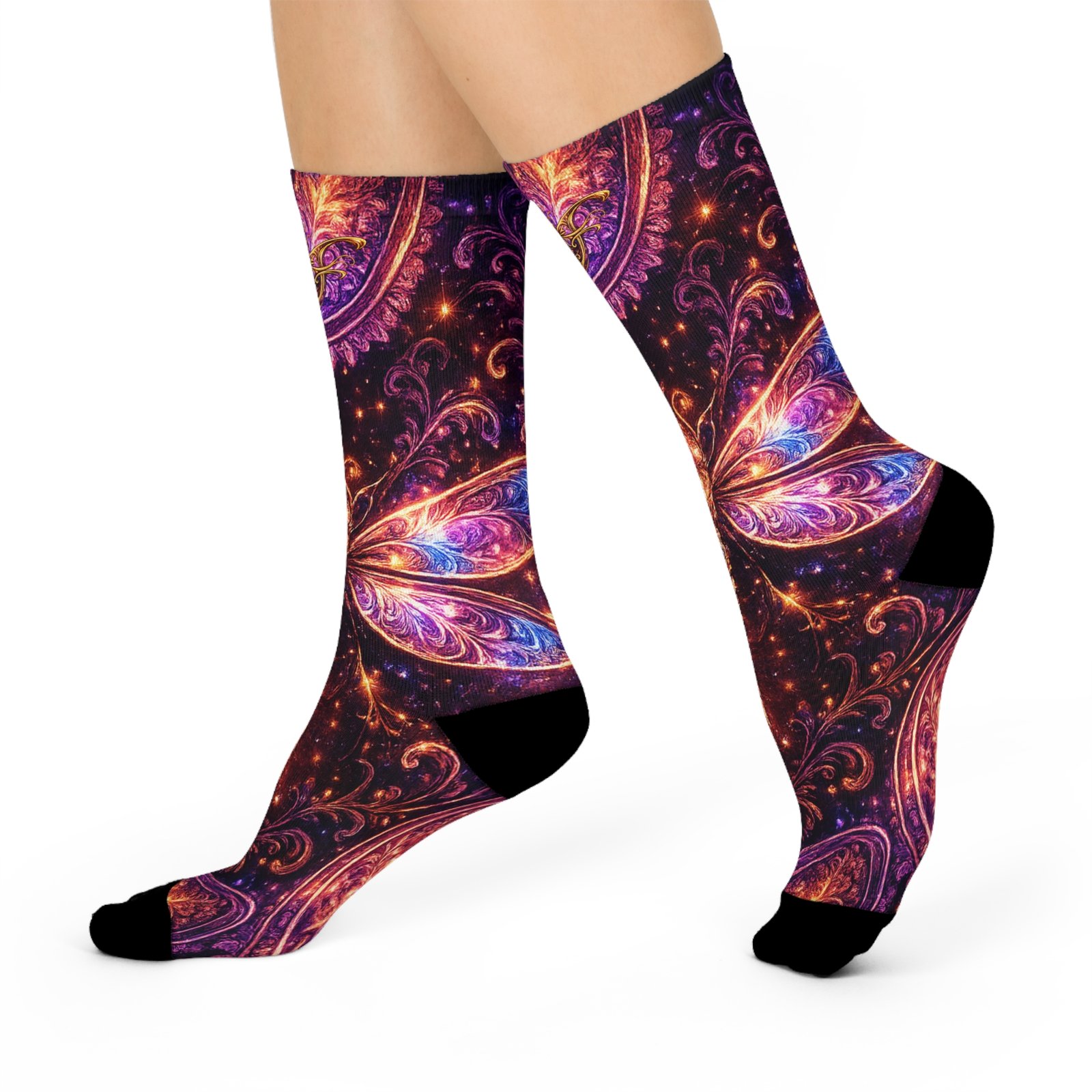 echoflalme mystic dragonfly cushioned crew socks echoflalme mystic dragonfly cushioned crew socks