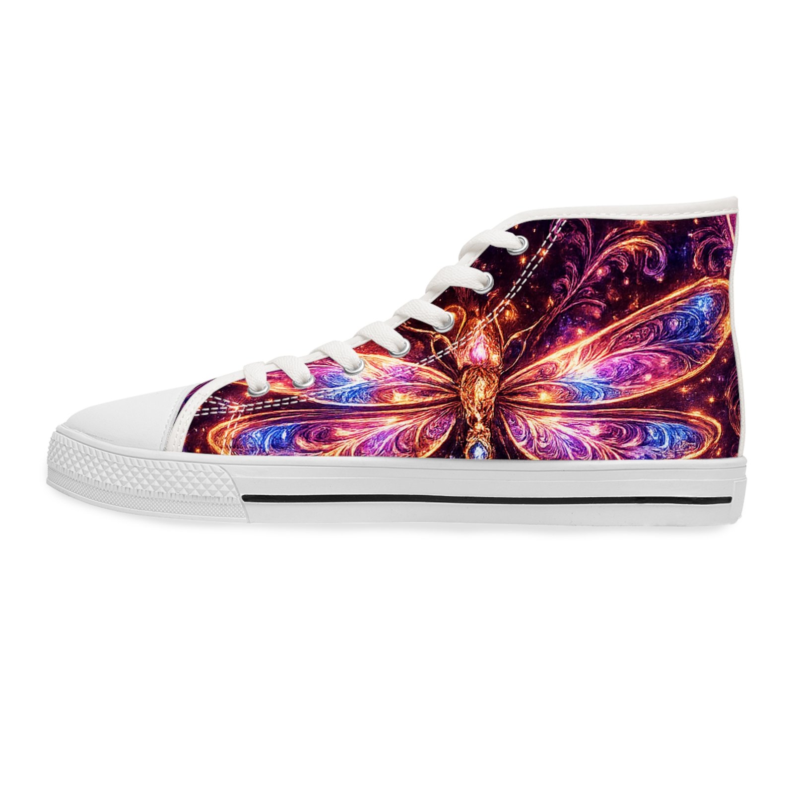 echoflame dragonfly women's high top sneakers echoflame dragonfly women's high top sneakers