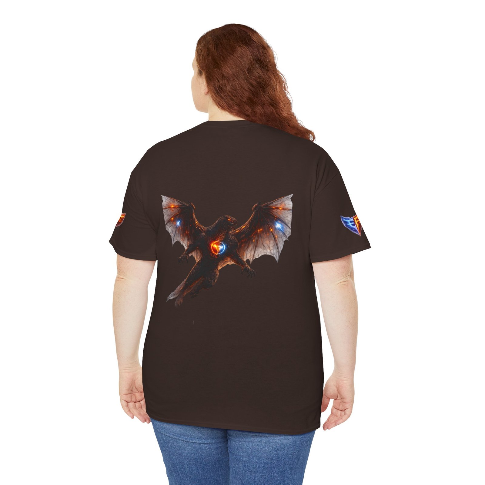 echoflame vyrakth dragon silhouette tee — vyrakth fantasy dragon graphic t shirt echoflame vyrakth dragon silhouette tee — vyrakth fantasy dragon graphic t shirt
