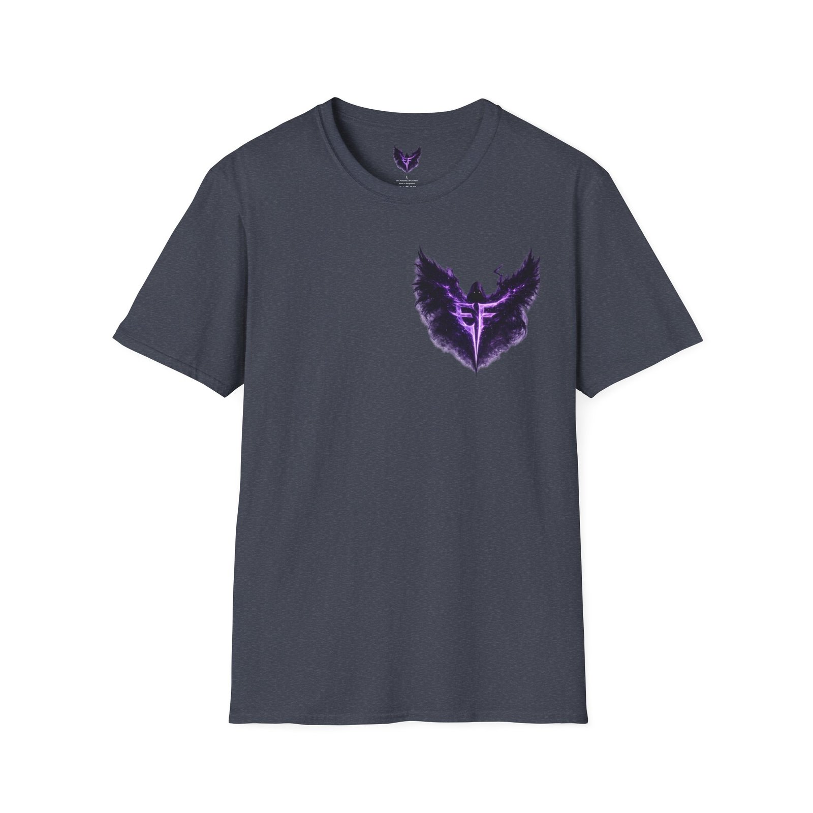 echoflame null seraph t shirt — purple fallen angel wings design echoflame null seraph t shirt — purple fallen angel wings design