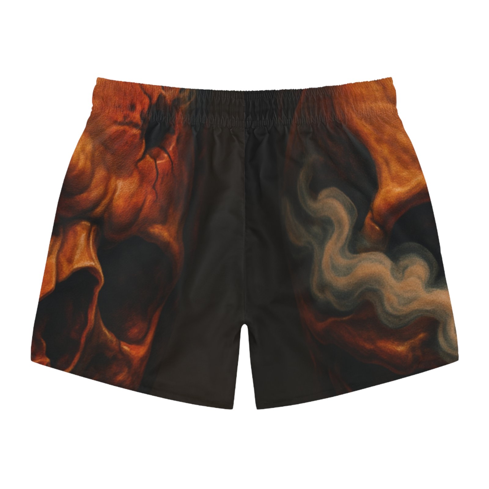echoflame fire and ice mask swim trunks | flame duality all over print echoflame fire and ice mask swim trunks | flame duality all over print