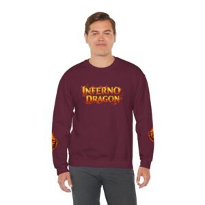 echoflame inferno dragon crewneck sweatshirt