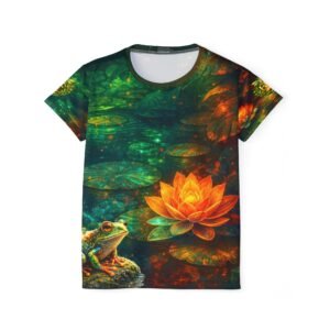echoflame mystic frog lotus women's sports jersey
