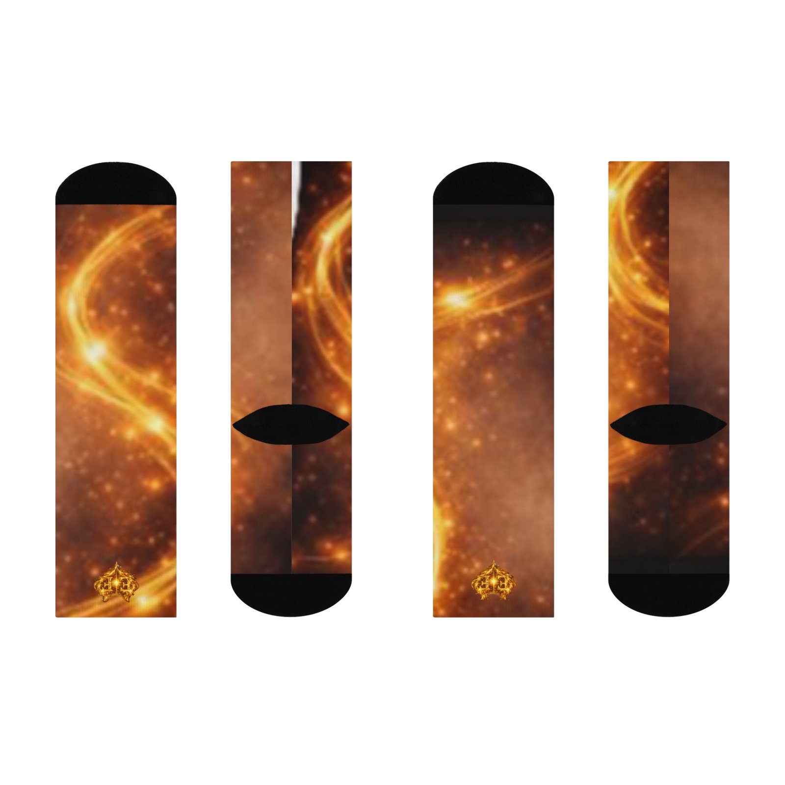 echoflame golden galaxy swirl cushioned crew socks | space nebula socks echoflame golden galaxy swirl cushioned crew socks | space nebula socks